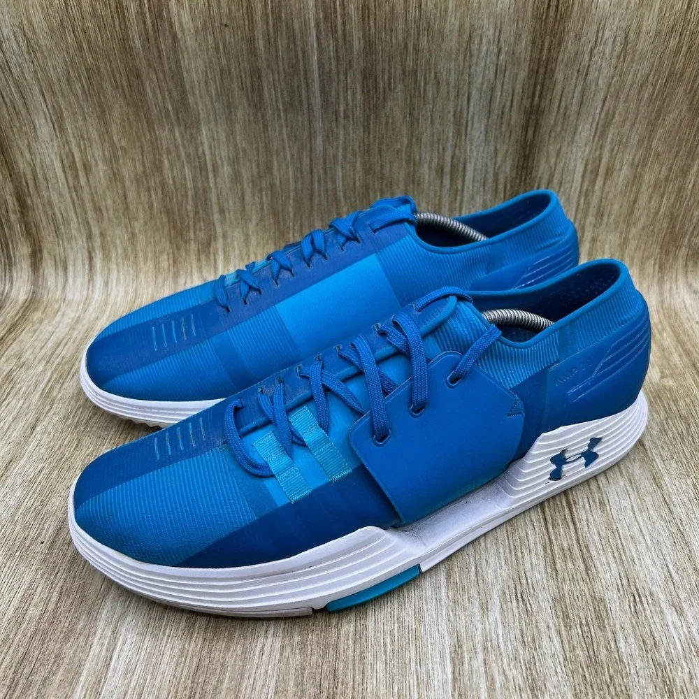 Under Armour Speedform AMP 2.0 Men's Size 12.5 Blue Training Shoes 1295773-899